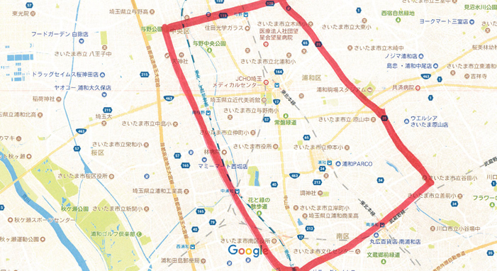 営業地区について